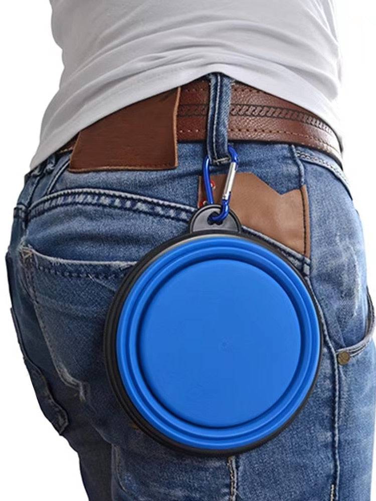 Foldable Silicone Pet Bowl Portable - 350ml - Free Today - Classy Pet Life