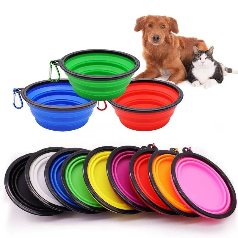 Foldable Silicone Pet Bowl Portable - 350ml - Free Today - Classy Pet Life