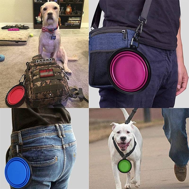 Foldable Silicone Pet Bowl Portable - 350ml - Free Today - Classy Pet Life