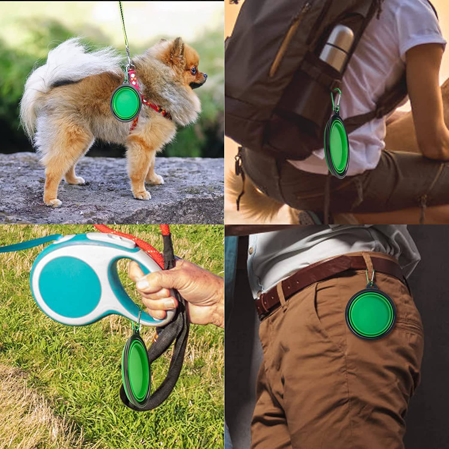 Foldable Silicone Pet Bowl Portable - 350ml - Free Today - Classy Pet Life