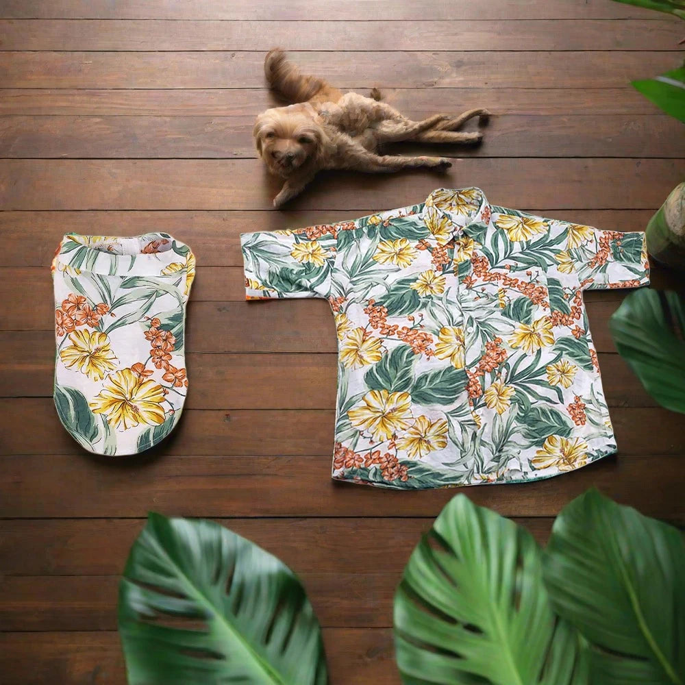 Matching Hawaiian Shirts for Dogs and Owners - FREE SHPPING - Classy Pet Life