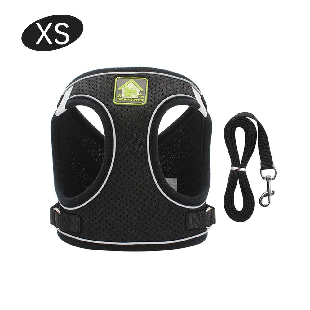 No Pull Reflective & Breathable Dog Harness + Leash - Classy Pet Life