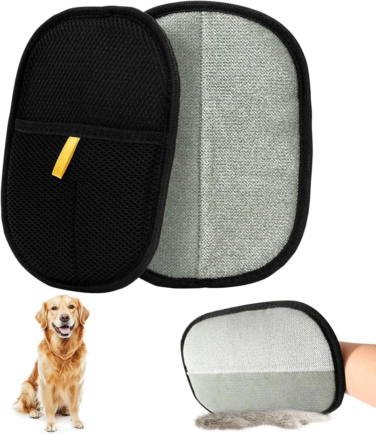 Guante quitapelos para mascotas (paquete de 2) - Classy Pet Life