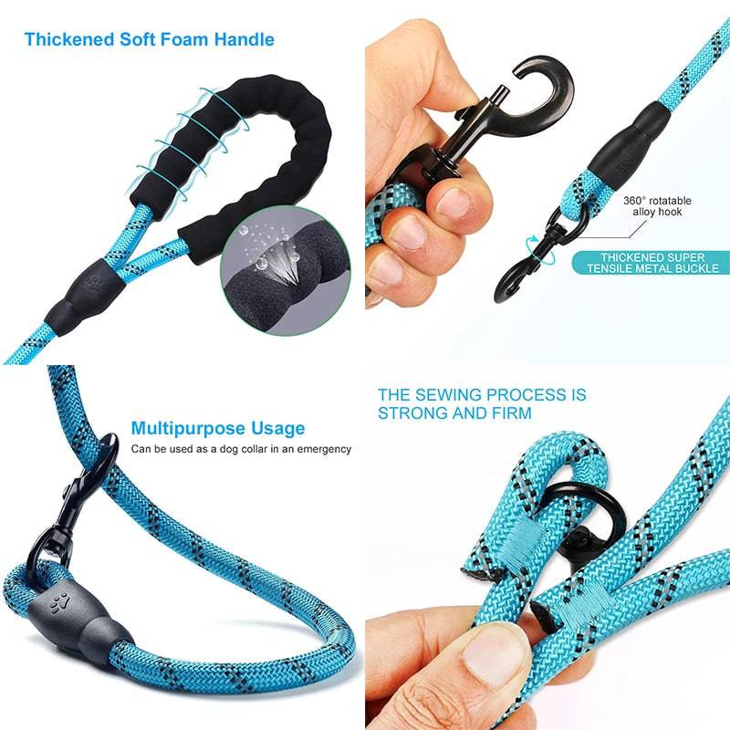 Strong Nylon Reflective Dog Leash - 50% + FREE SHIPPING - Classy Pet Life