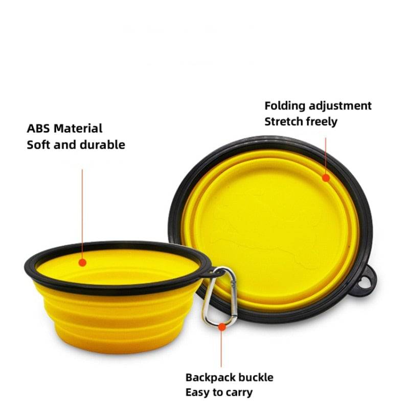 Foldable Silicone Pet Bowl Portable - 350ml - Free Today - Classy Pet Life