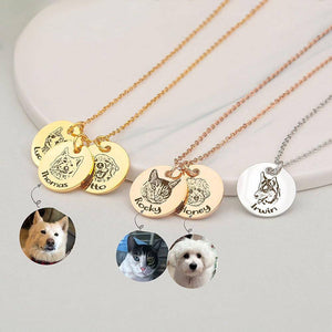 Custom Engraved Pet Photo Pendant -FREE TODAY ONLY - Classy Pet Life