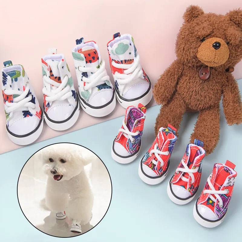 Paws Canvas Dog Shoes - FREE TODAY ONLY - Classy Pet Life