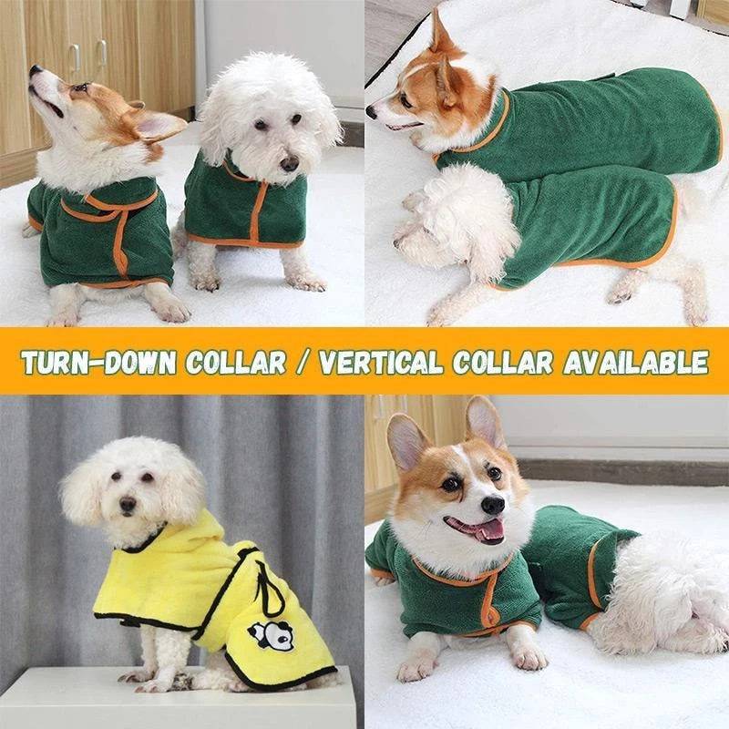 Super Absorbent Dog Bathrobe - FREE SHIPPING - Classy Pet Life